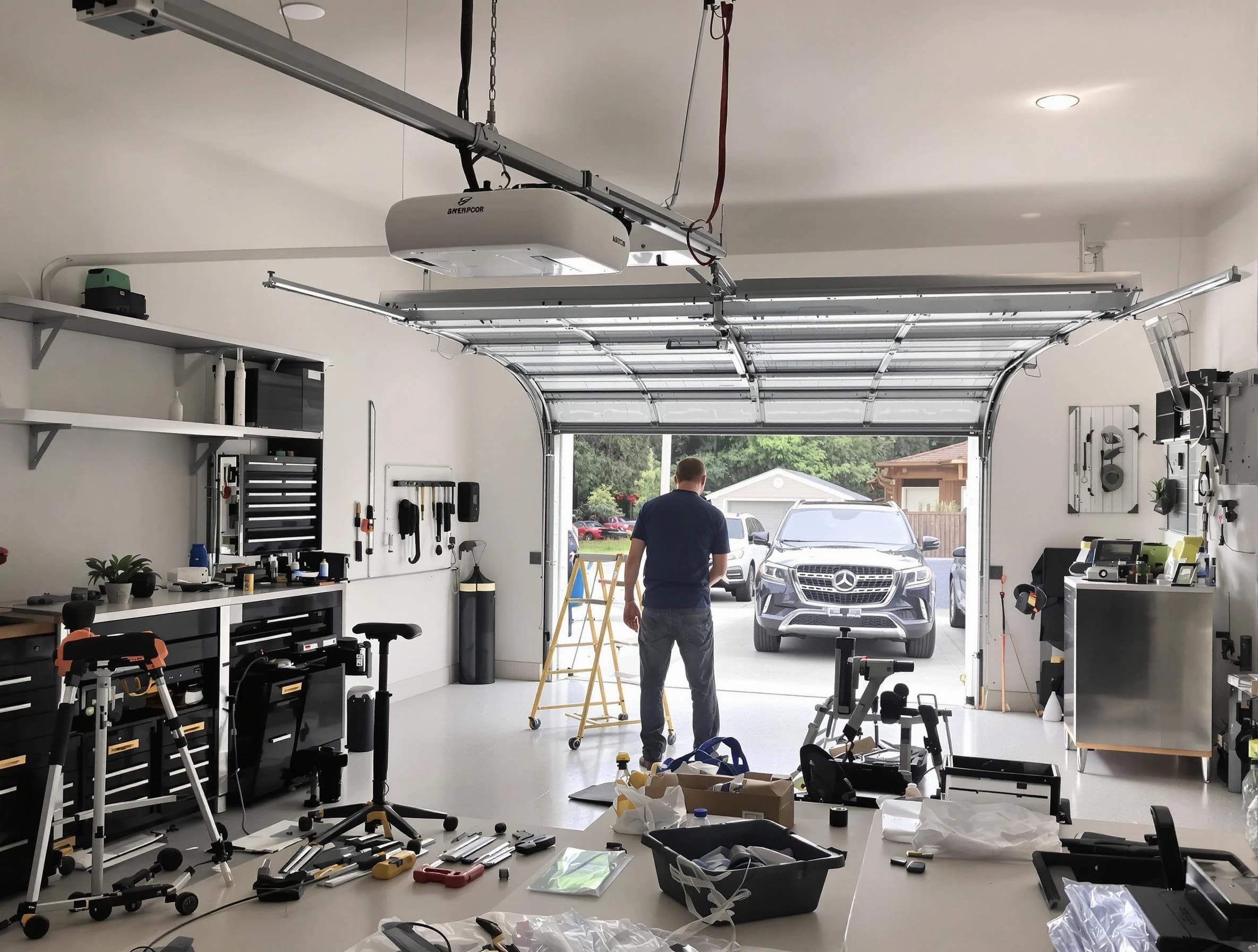Garage door opener installation by West Orange Garage Door Repair in West Orange