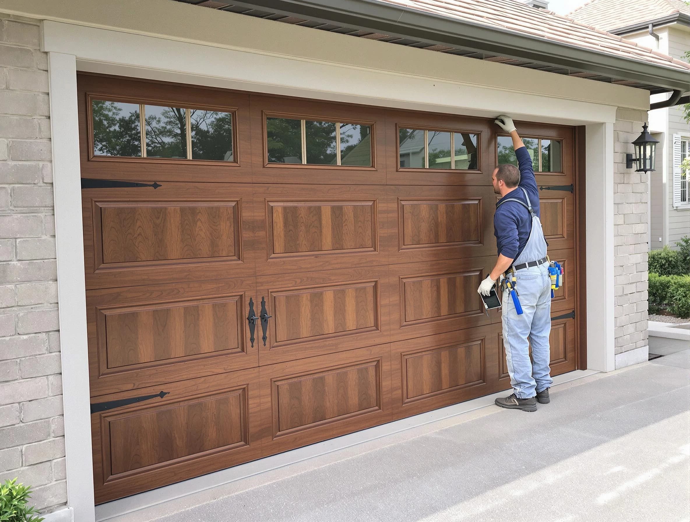 Custom garage door showcase by West Orange Garage Door Repair in West Orange