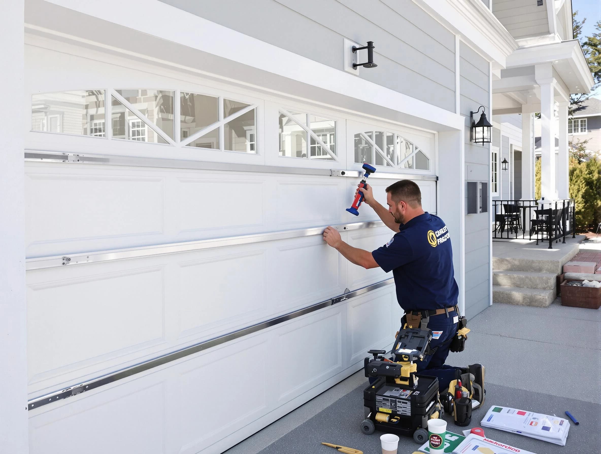 Professional garage door installation by West Orange Garage Door Repair in West Orange