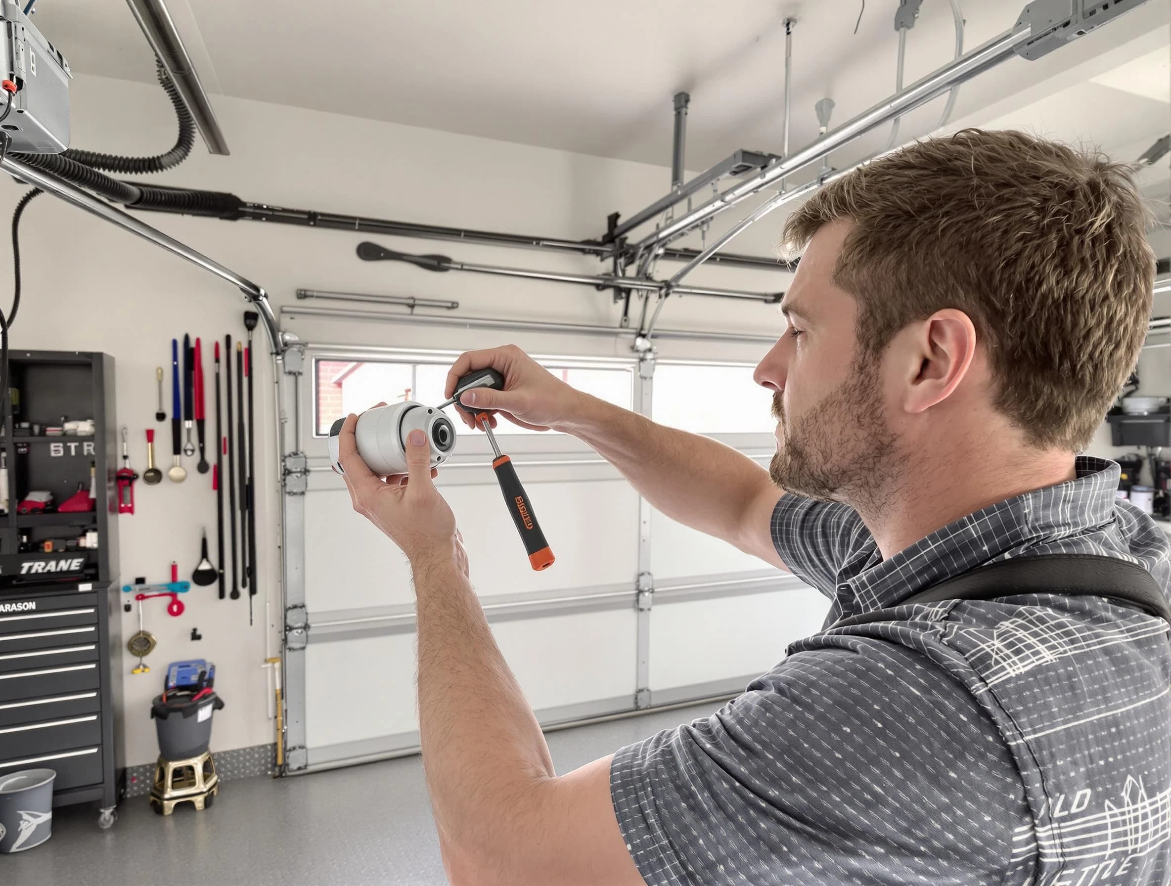 Garage door opener repair service by West Orange Garage Door Repair in West Orange