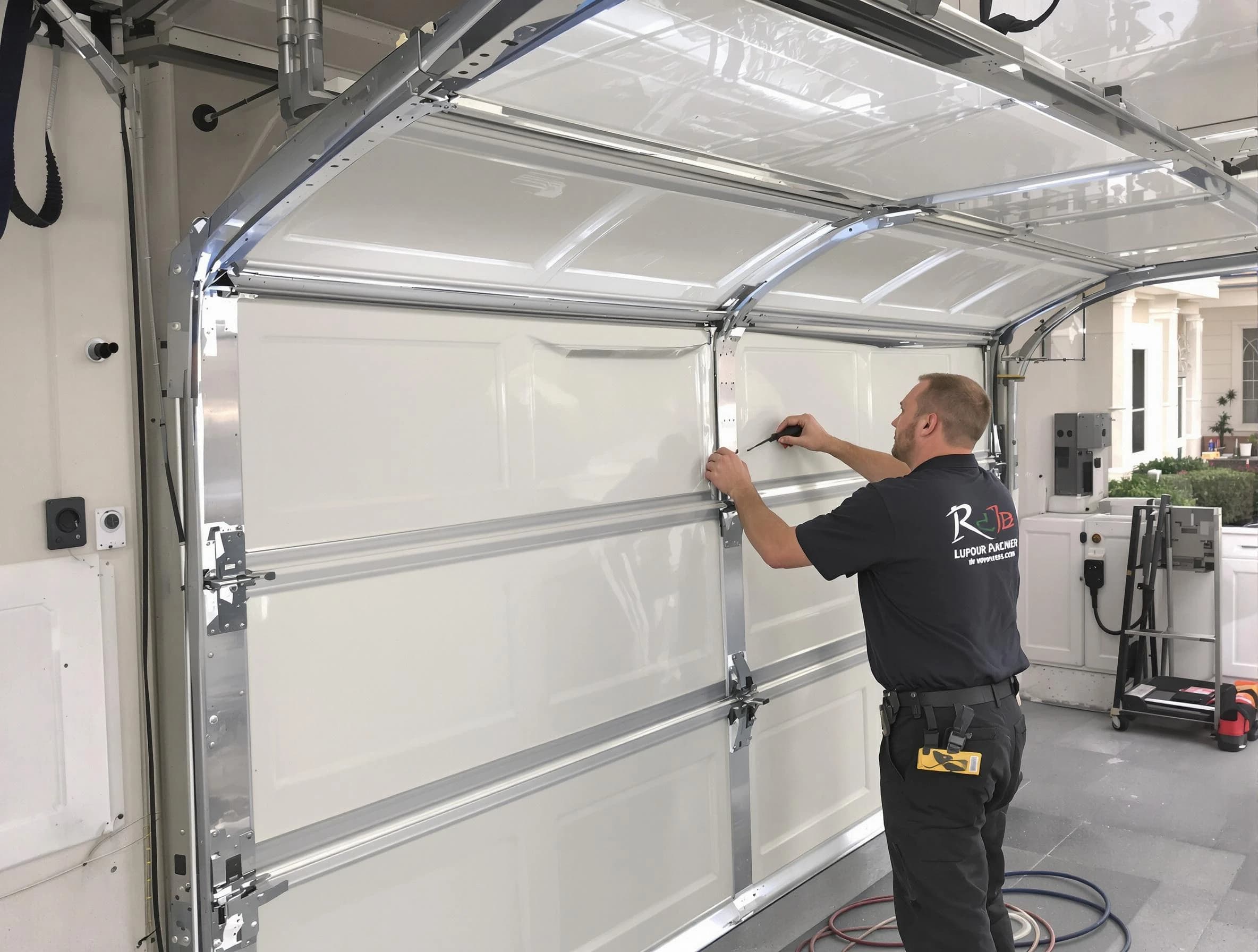West Orange Garage Door Repair professional performing panel repair in West Orange