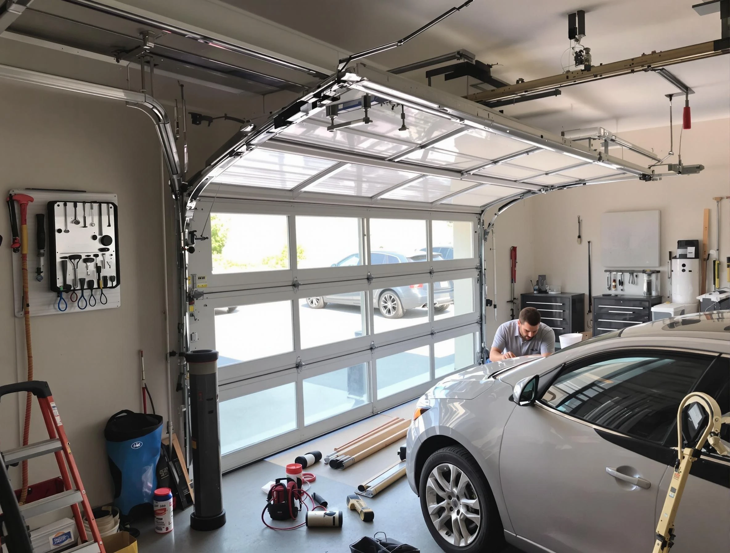 Garage door noise reduction service by West Orange Garage Door Repair in West Orange
